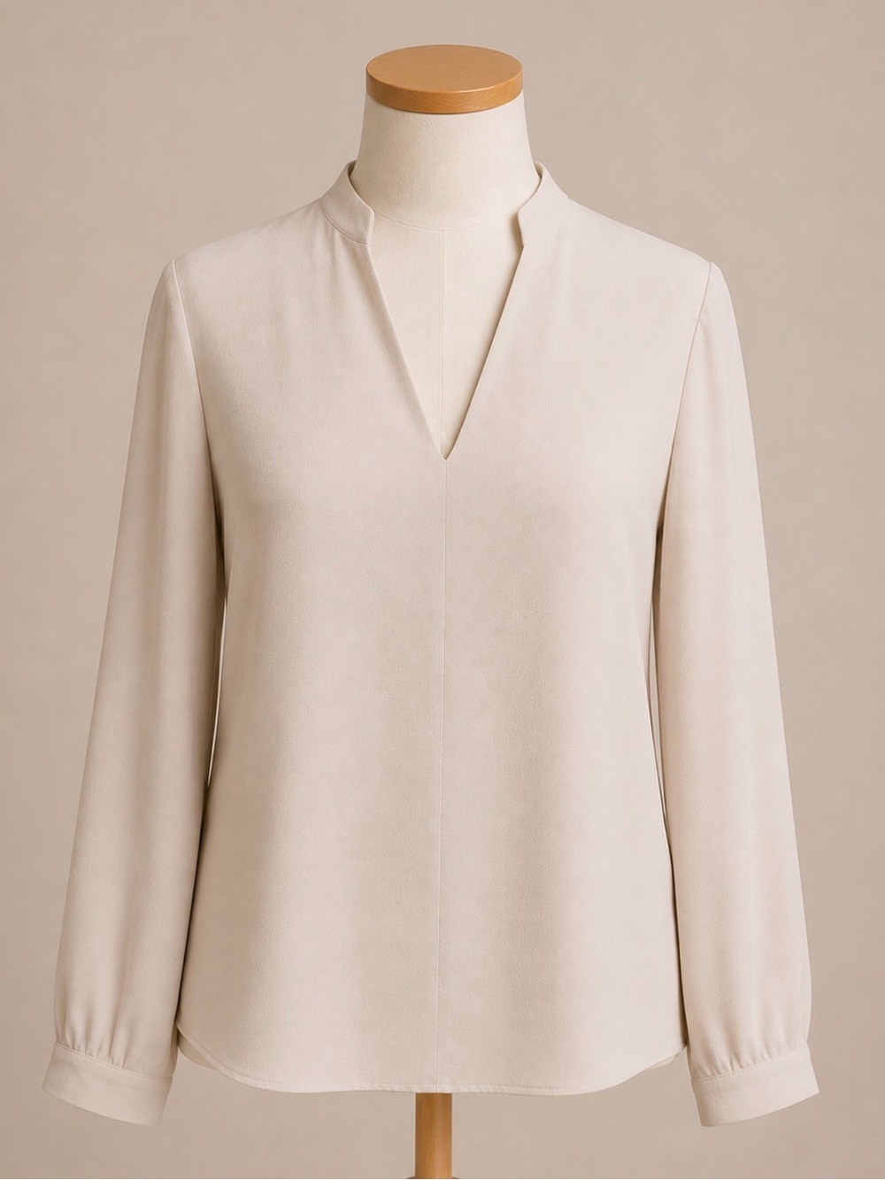 Antonelli Firenze Dove Grey Silk Blend Blouse